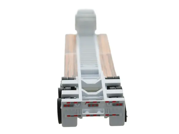 Low Boy Flatbed Trailer White 1/87 (HO) Plastic Model Car by HO Logistics #3