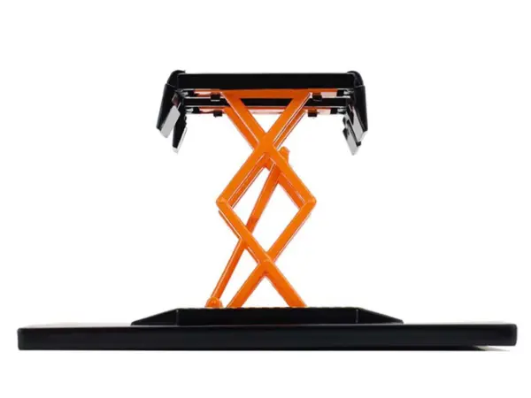 Automotive Double Scissor Lift Black and Orange "Double Scissor Lifts" Series 2 1/64 Diecast Model by Greenlight #2
