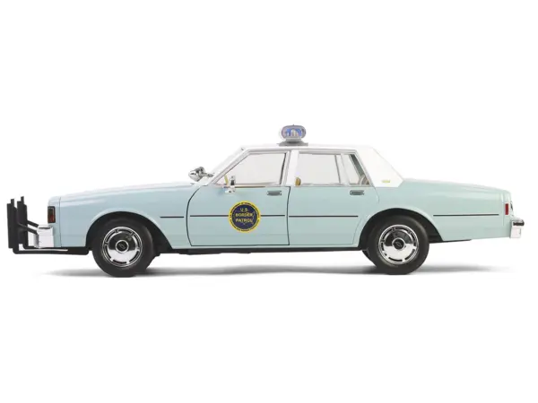 1987 Chevrolet Caprice 9C1 "US Border Patrol" Light Green with White Top "Artisan Collection" 1/18 Diecast Model Car by Greenlight #4