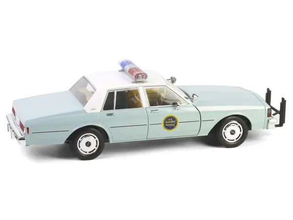 1987 Chevrolet Caprice 9C1 "US Border Patrol" Light Green with White Top "Artisan Collection" 1/18 Diecast Model Car by Greenlight #5