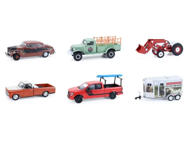 "Down on the Farm" Series 11 Set of 6 pieces 1/64 Diecast Models by Greenlight #2