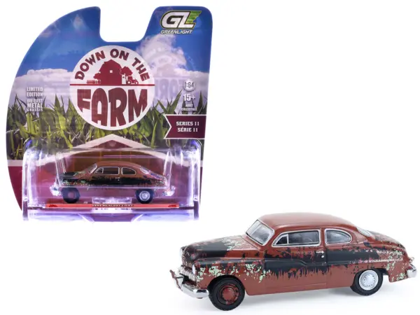 1949 Mercury Eight "Barn Find" Brown (Rusted) "Down on the Farm" Series 11 1/64 Diecast Model by Greenlight #1