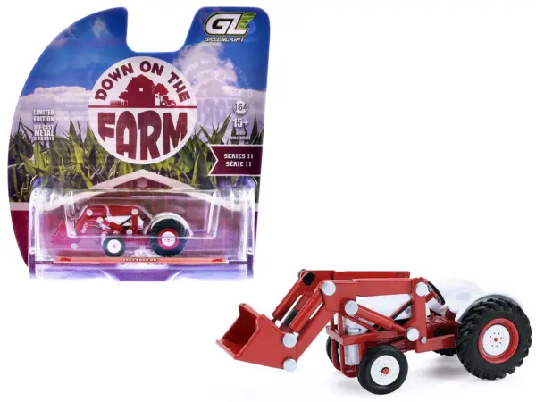 1952 Ford 8N Tractor Red and White "Down on the Farm" Series 11 1/64 Diecast Model by Greenlight #1