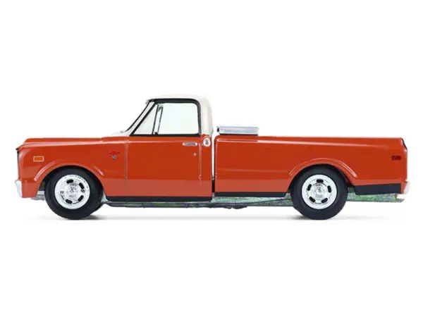 1968 Chevrolet C-10 Pickup Truck with Toolbox Orange and Beige "Down on the Farm" Series 11 1/64 Diecast Model by Greenlight #2