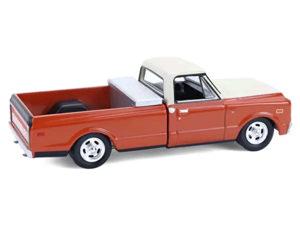 1968 Chevrolet C-10 Pickup Truck with Toolbox Orange and Beige "Down on the Farm" Series 11 1/64 Diecast Model by Greenlight #3