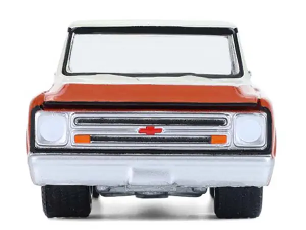 1968 Chevrolet C-10 Pickup Truck with Toolbox Orange and Beige "Down on the Farm" Series 11 1/64 Diecast Model by Greenlight #4