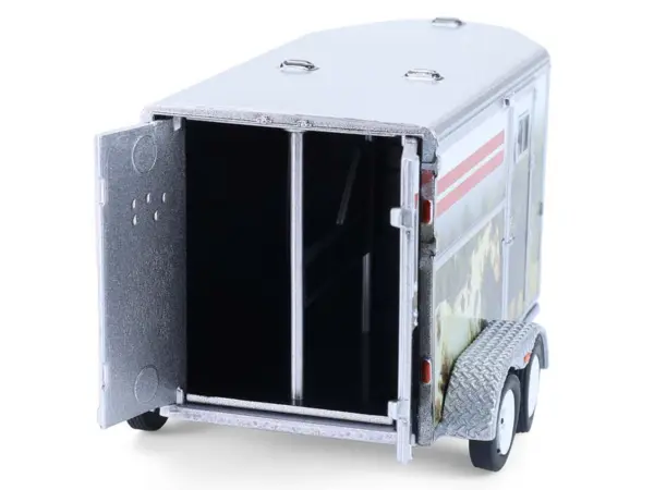 Horse Trailer Silver with Custom Horse Wrap "Down on the Farm" Series 11 1/64 Diecast Model by Greenlight #4