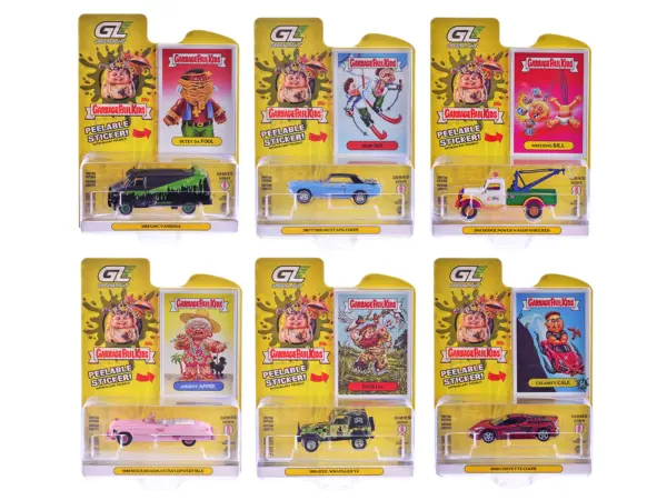 "Garbage Pail Kids" Series #8 Set of 6 pieces 1/64 Diecast Models by Greenlight #1