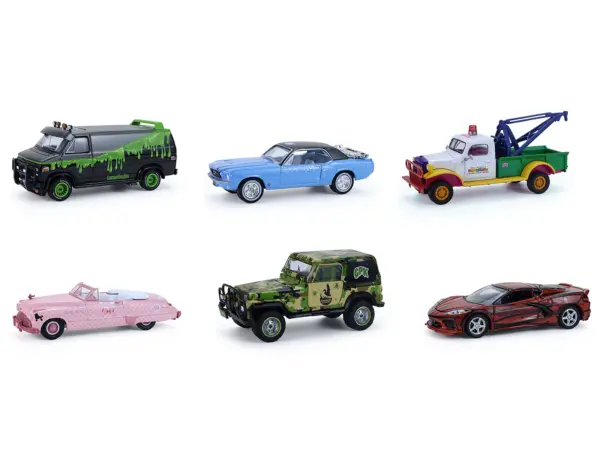 "Garbage Pail Kids" Series #8 Set of 6 pieces 1/64 Diecast Models by Greenlight #2