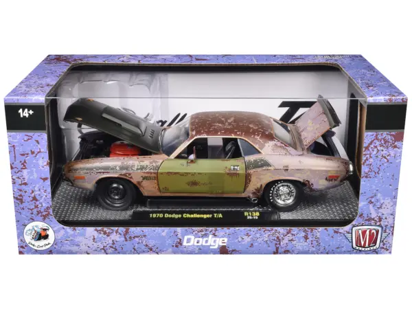1970 Dodge Challenger T/A Rusted Limited Edition to 4050 pieces Worldwide 1/24 Diecast Model Car by M2 Machines #3