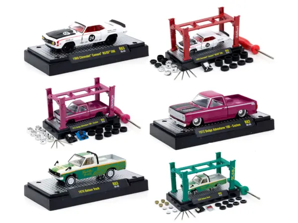 Model Kit 3 piece Car Set Release #83 Limited Edition to 6000 pieces Worldwide 1/64 Diecast Model Cars by M2 Machines #2