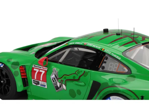 Porsche 911 GT3 R (992) #77 Klaus Bachler - Laurin Heinrich - Alessio Picariello "AO Racing - Rexy" GTD Pro Class Winner IMSA "12 Hours of Sebring" (2025) 1/18 Model Car by Top Speed #2