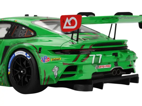 Porsche 911 GT3 R (992) #77 Klaus Bachler - Laurin Heinrich - Alessio Picariello "AO Racing - Rexy" GTD Pro Class Winner IMSA "12 Hours of Sebring" (2025) 1/18 Model Car by Top Speed #4