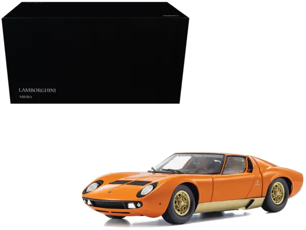 Lamborghini Miura P 400 Orange 1/18 Diecast Model Car by Kyosho #1
