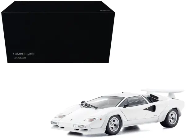 Lamborghini Countach LP 400S White 1/18 Diecast Model Car by Kyosho #1