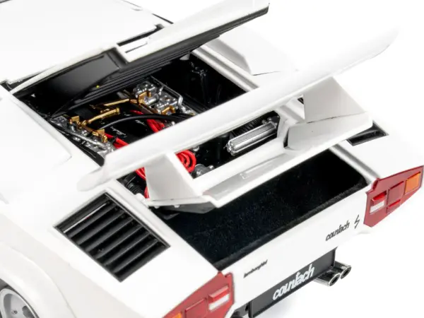 Lamborghini Countach LP 400S White 1/18 Diecast Model Car by Kyosho #4
