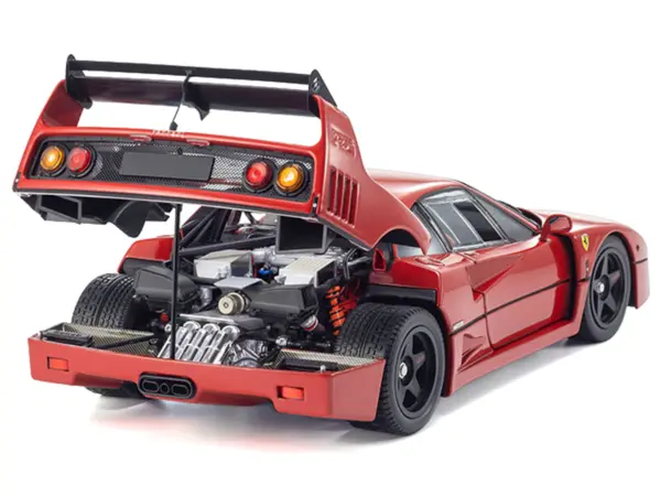 Ferrari F40 Light Weight LM Wing Red 1/18 Diecast Model Car by Kyosho #4