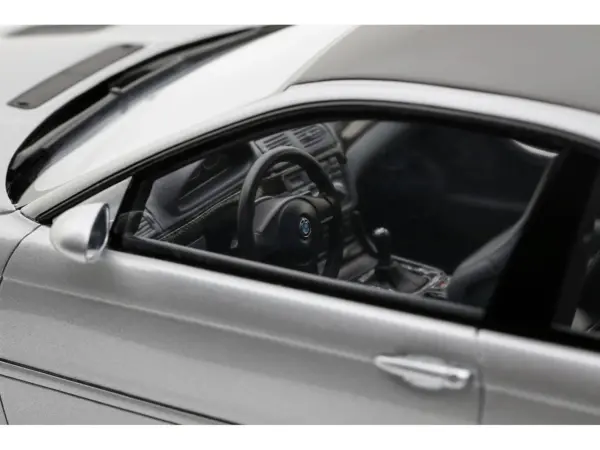 2001 BMW E46 M3 GTR Street Titan Silver Metallic 1/18 Model Car by Otto Mobile #2