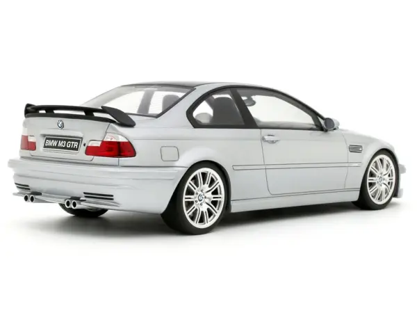 2001 BMW E46 M3 GTR Street Titan Silver Metallic 1/18 Model Car by Otto Mobile #5