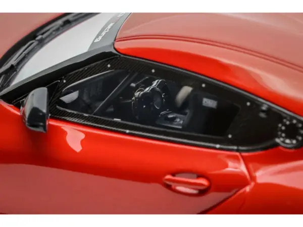 2023 Toyota Supra GT4 100 Edition Plasma Orange Metallic Limited Edition to 999 pieces Worldwide 1/18 Model Car by Otto Mobile #2