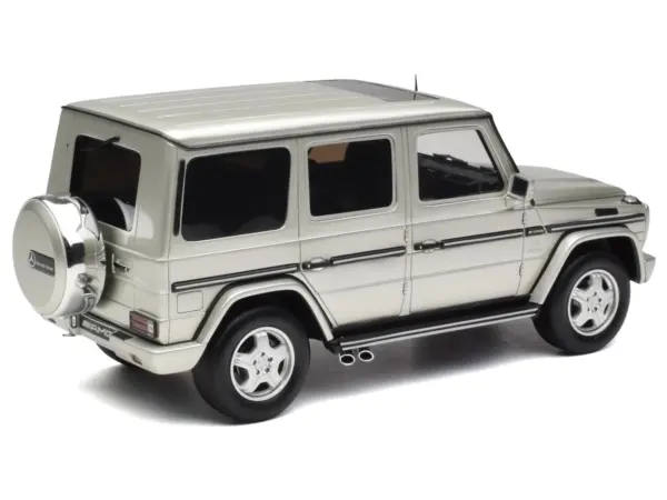 2003 Mercedes-Benz G-Class 55 AMG Iridium Silver Metallic Limited Edition to 999 pieces Worldwide 1/18 Model Car by Otto Mobile #5