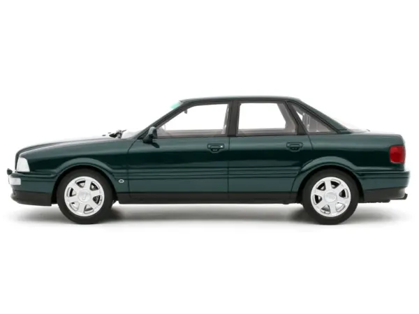 1993 Audi S2 Sedan Emerald Green Metallic Limited Edition to 2000 pieces Worldwide 1/18 Model Car by Otto Mobile #4