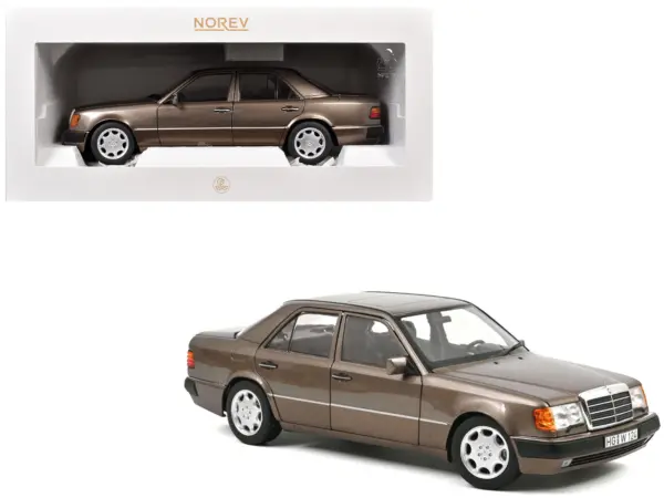 1990 Mercedes-Benz 500 E Impala Brown Metallic 1/18 Diecast Model Car by Norev #1