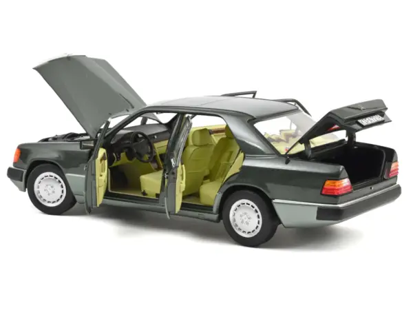 1990 Mercedes-Benz 230 E Night Green Metallic with Green Interior 1/18 Diecast Model Car by Norev #2