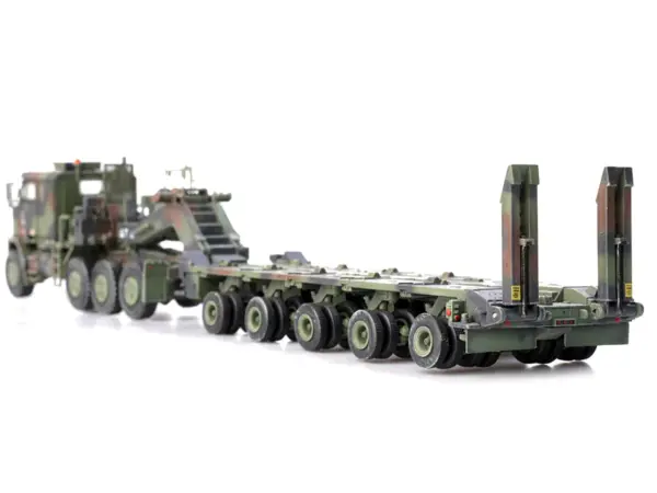 M1070 Heavy Equipment Transporter Army Camouflage "Armor Premium" Series 1/72 Diecast Model by Panzerkampf #4