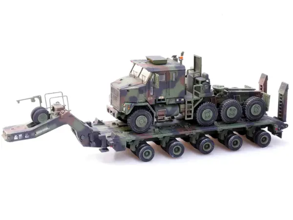 M1070 Heavy Equipment Transporter Army Camouflage "Armor Premium" Series 1/72 Diecast Model by Panzerkampf #5