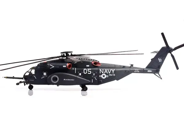 Sikorsky MH-53E Sea Dragon Helicopter "United States Navy Blackhawks Tail Number 05" Dark Gray 1/72 Diecast Model by Panzerkampf #2