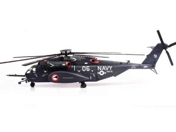 Sikorsky MH-53E Sea Dragon Helicopter "United States Navy Blackhawks Tail Number 06" Dark Gray 1/72 Diecast Model by Panzerkampf #3