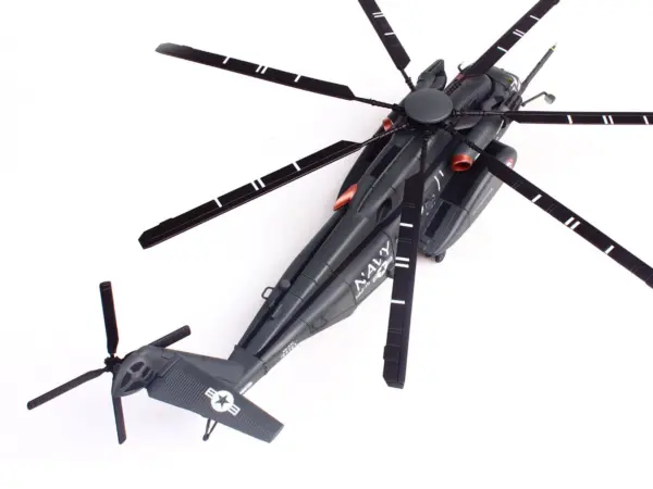 Sikorsky MH-53E Sea Dragon Helicopter "United States Navy Blackhawks Tail Number 06" Dark Gray 1/72 Diecast Model by Panzerkampf #4