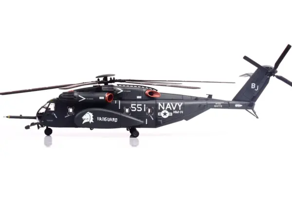 Sikorsky MH-53E Sea Dragon Helicopter "United States Navy Vanguard Tail Number 551" Dark Gray 1/72 Diecast Model by Panzerkampf #2