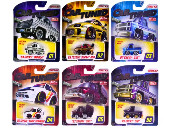 Mijo Exclusives Series MJ1 Set of 6 Pieces Diecast Model Cars by CarTuned #1