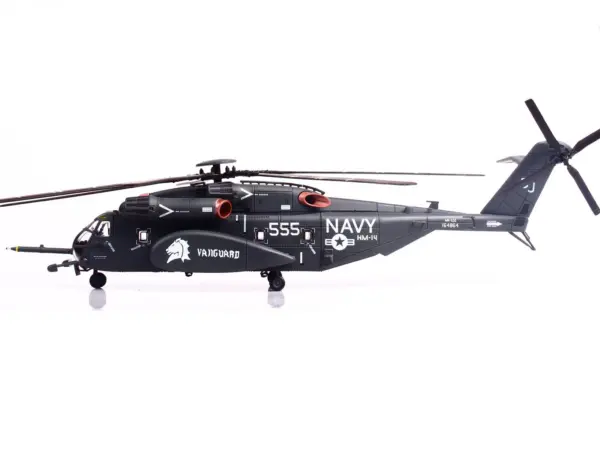 Sikorsky MH-53E Sea Dragon Helicopter "United States Navy Vanguard Tail Number 555" Dark Gray 1/72 Diecast Model by Panzerkampf #2
