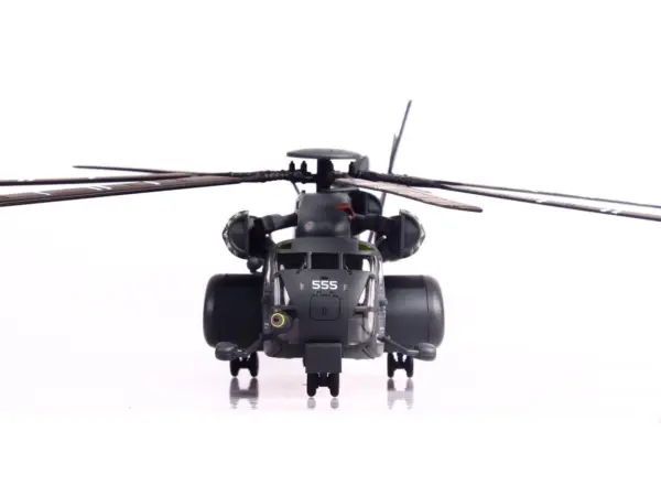 Sikorsky MH-53E Sea Dragon Helicopter "United States Navy Vanguard Tail Number 555" Dark Gray 1/72 Diecast Model by Panzerkampf #5