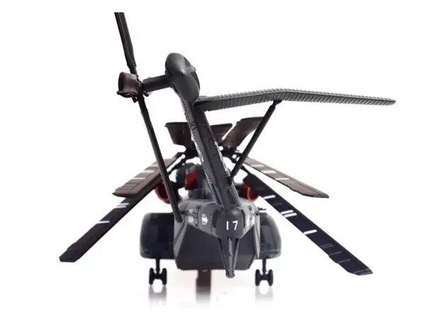 Sikorsky MH-53E Sea Dragon Helicopter "United States Navy Blackhawks Tail Number 17" Dark Gray 1/72 Diecast Model by Panzerkampf #5