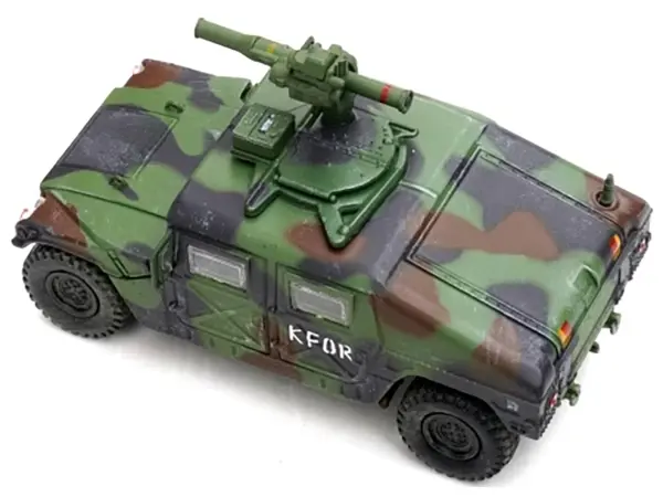 M1046 HUMVEE Tow Missile Carrier Green Camouflage "3rd Battalion 8th Marine Regiment Kosovo Force (KFOR)" (1999) "Military Miniature" Series 1/64 Diecast Model by Panzerkampf #3