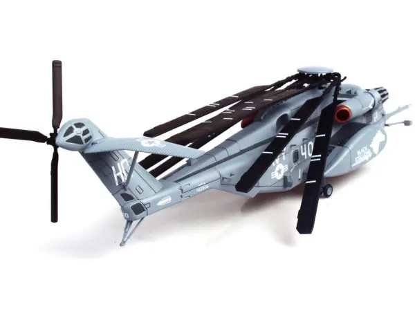 Sikorsky MH-53E Sea Dragon Helicopter "United States Navy Black Stallions Tail Number 40" Light Gray 1/72 Diecast Model by Panzerkampf #3