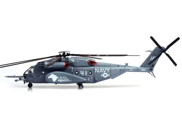Sikorsky MH-53E Sea Dragon Helicopter "United States Navy Black Stallions Tail Number 41" Light Gray 1/72 Diecast Model by Panzerkampf #4