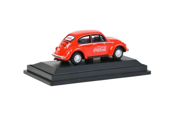 1966 Volkswagen Beetle "Coca-Cola" Red 1/72 Diecast Model Car by Motorcity Classics #2