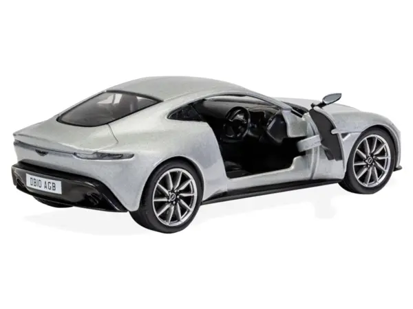 Aston Martin DB10 RHD (Right Hand Drive) Silver Metallic James Bond 007 "Spectre" (2015) Movie Diecast Model Car by Corgi #2