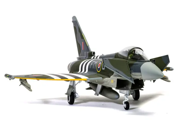 Eurofighter Typhoon FGR4 Fighter Aircraft "ZJ913 FM-G Moggy D-Day 80th Anniversary Display Scheme" (2024) Royal Air Force "The Aviation Archive" Series 1/48 Diecast Model by Corgi #3