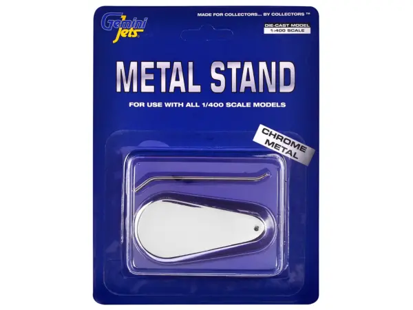 Chrome Metal Display Stand for 1/400 Scale Models by GeminiJets #3