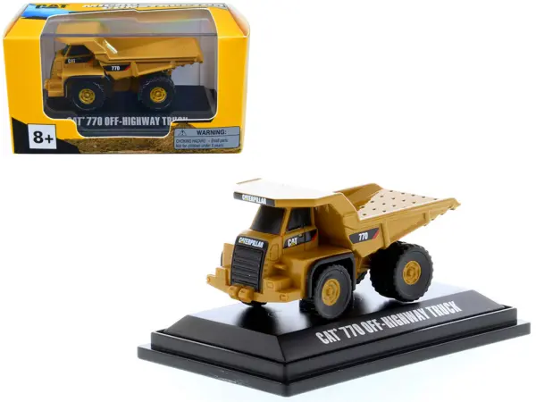 CAT Caterpillar 770 Off–Highway Truck Yellow "Micro-Constructor" Series Diecast Model by Diecast Masters #1