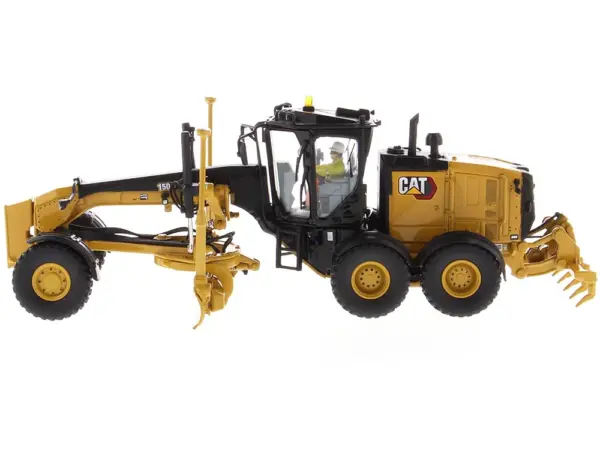 CAT Caterpillar 150 Motor Grader with Operator "High Line Series" 1/50 Diecast Model by Diecast Masters #3