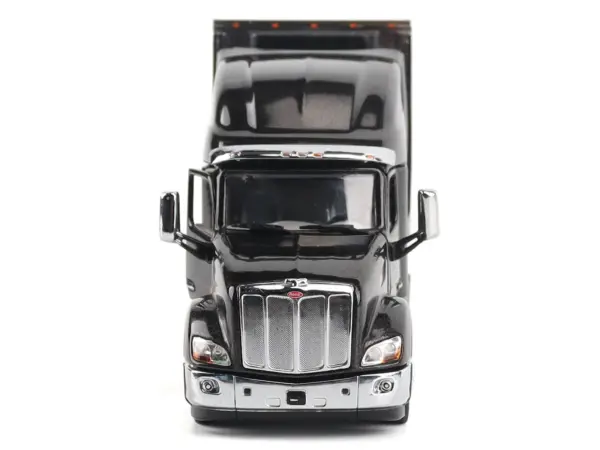 Peterbilt 579 UltraLoft Truck Tractor Black Metallic with "CAT Caterpillar" Mural Trailer "Transport Series" 1/50 Diecast Model by Diecast Masters #4