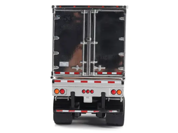 Peterbilt 579 UltraLoft Truck Tractor Black Metallic with "CAT Caterpillar" Mural Trailer "Transport Series" 1/50 Diecast Model by Diecast Masters #5