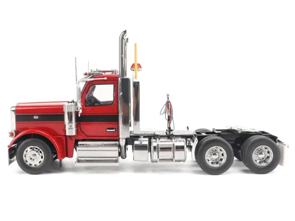 Peterbilt 589 Tandem-Axle Truck Tractor with Day Cab Legendary Red "Transport Series" 1/32 Diecast Model by Diecast Masters #2